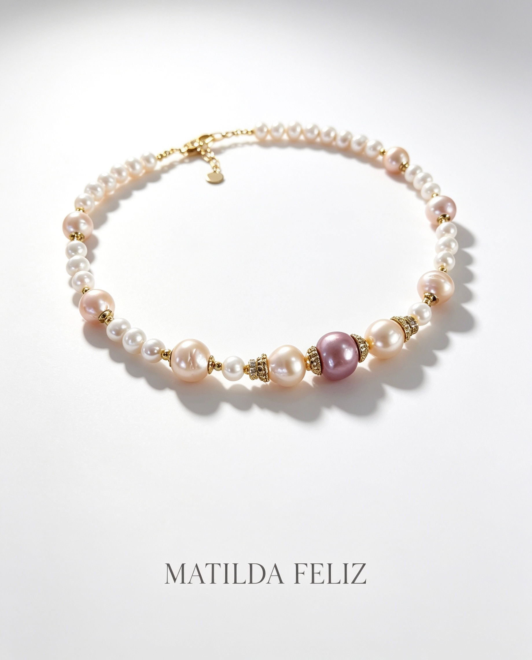 Necklace with pearl “Edison”