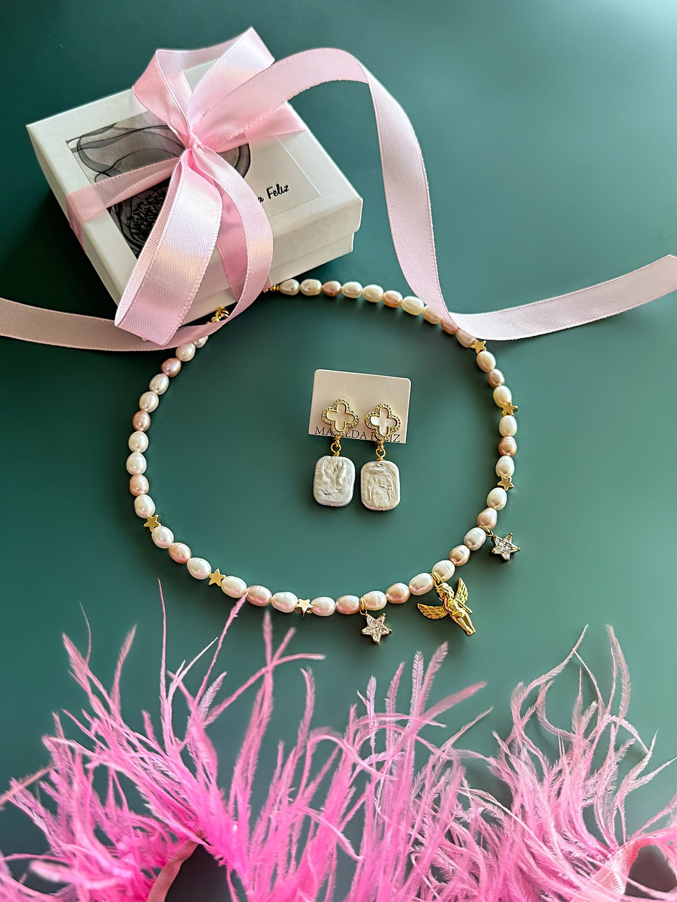 Thumbnail: Necklace “angel” with pearl 