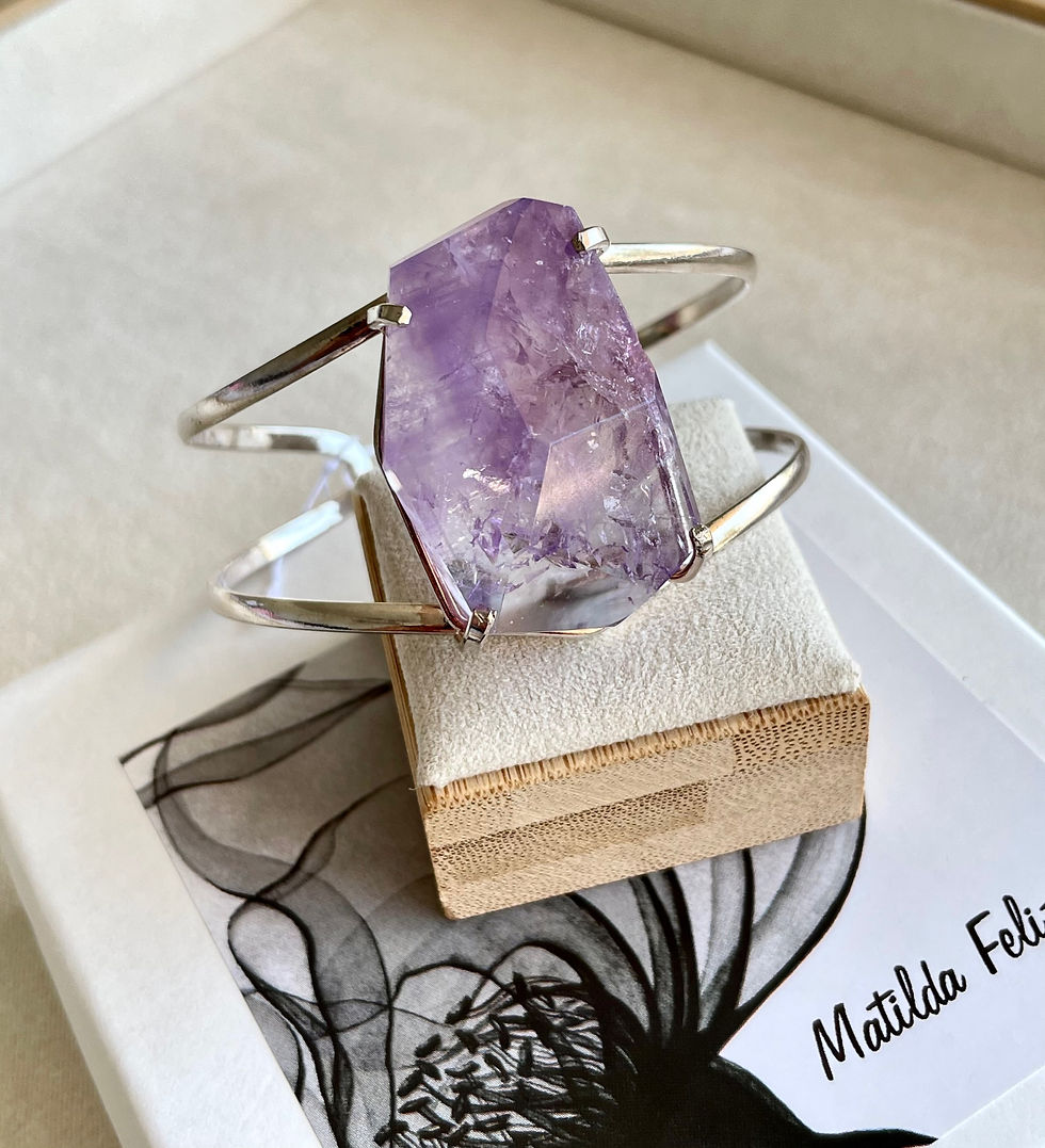 Thumbnail: Bracelet with Amethyst 