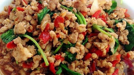 Pad Kraprow with Rice