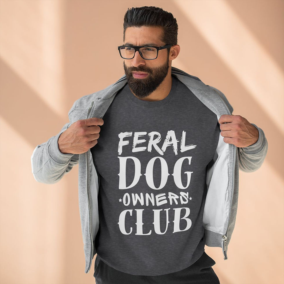 Thumbnail: Feral Dog Owners Club || Unisex Crewneck Sweatshirt