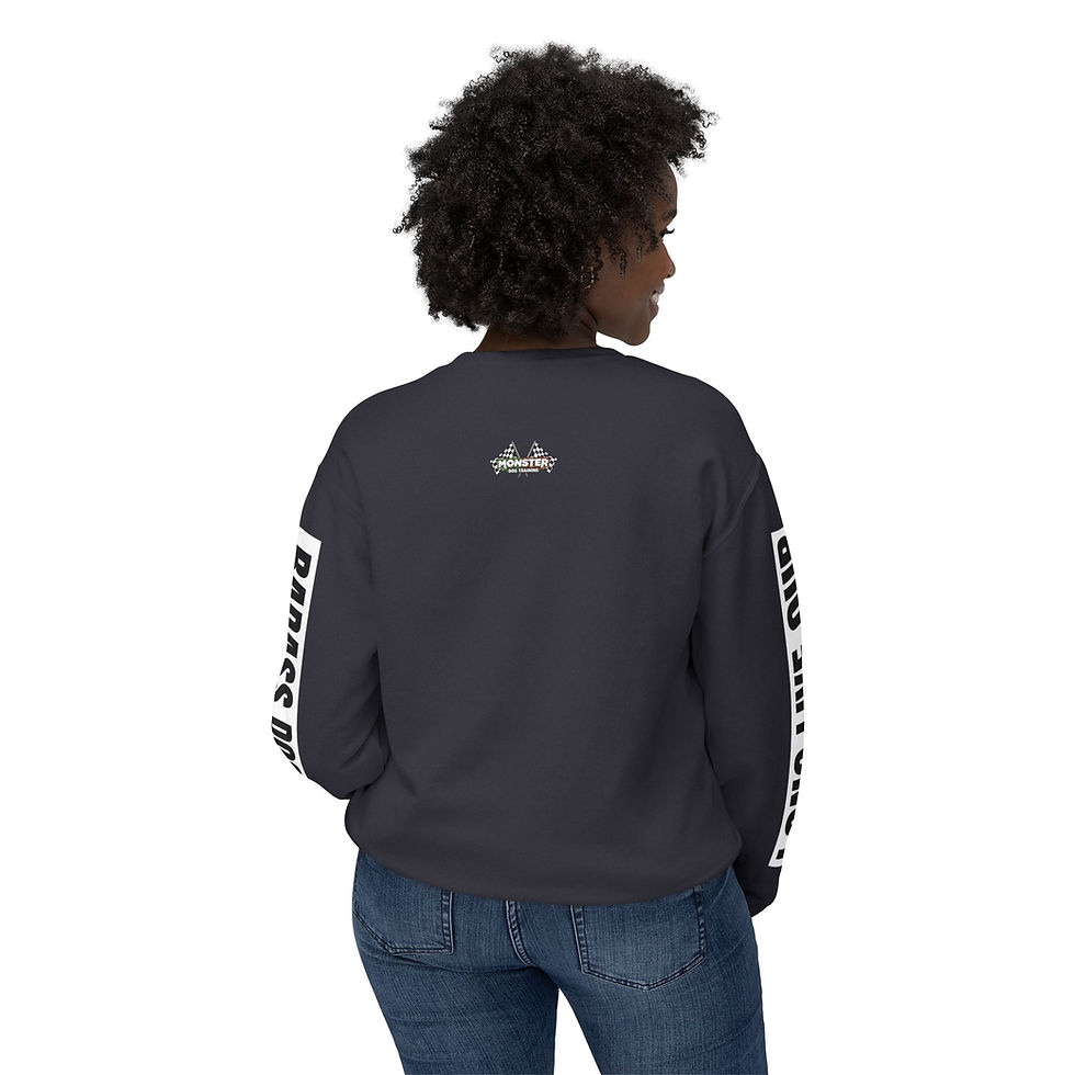 Thumbnail: Long Live Our Badass Dogs || Teal Husky Crewneck Sweatshirt