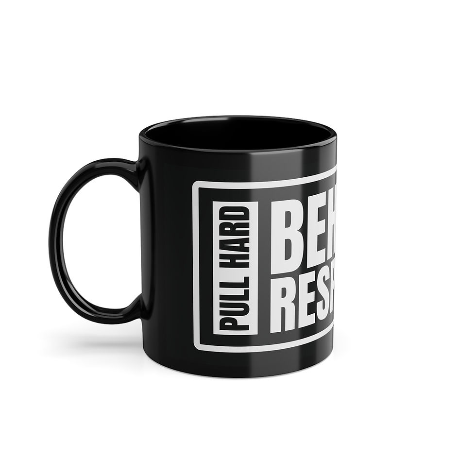 Thumbnail: Pull Hard, Behave Responsibly Teal Husky Mug