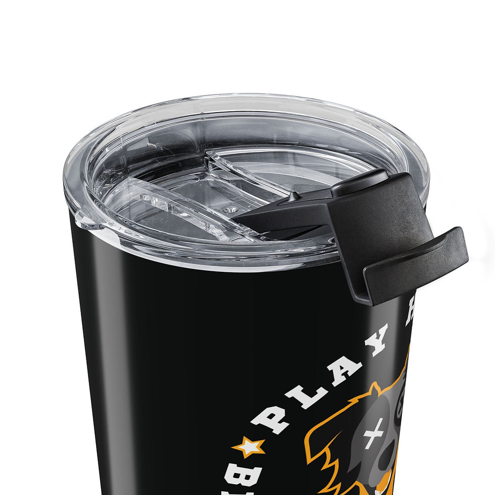 Thumbnail: Play Hard, Behave Responsibly Yellow Mixed Breed Tumbler 20oz