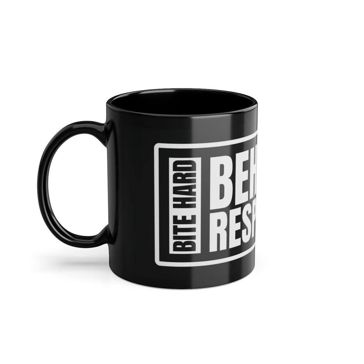 Slat Mill Fundraiser || Bite Hard, Behave Responsibly Mix Breed Yellow Mug