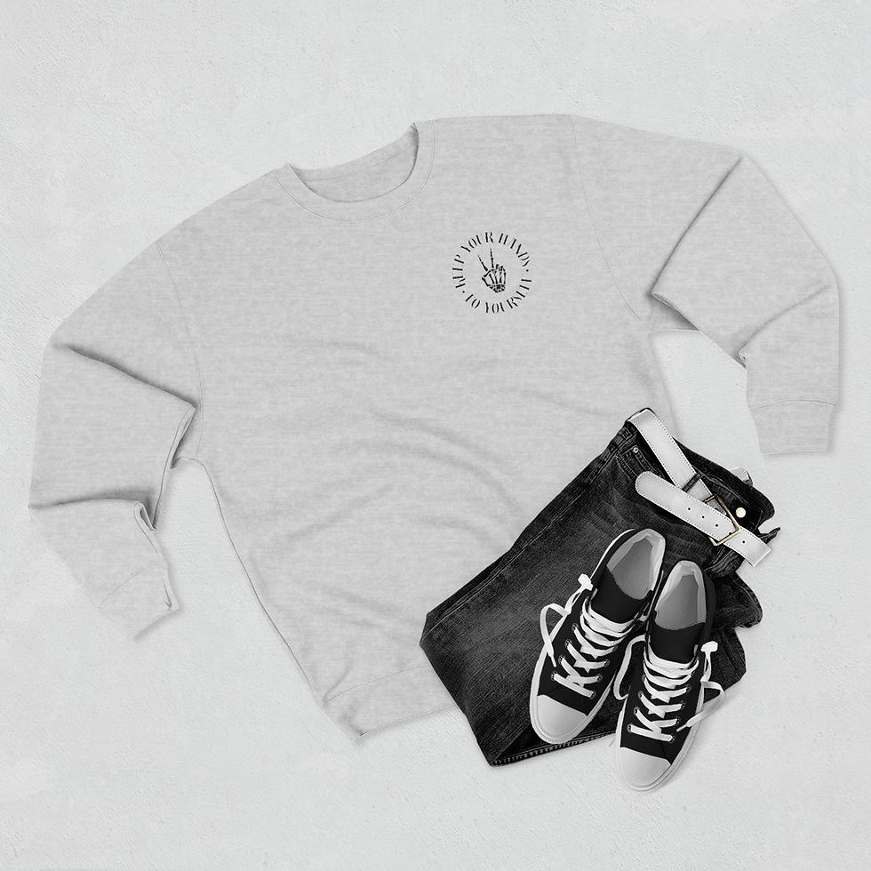 Thumbnail: Keep Your Hands To Yourself || Feral Dog Owners Club Crewneck Sweatshirt