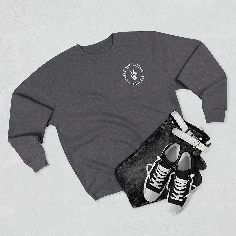 Thumbnail: Keep Your Hands To Yourself || Feral Dog Owners Club Crewneck Sweatshirt