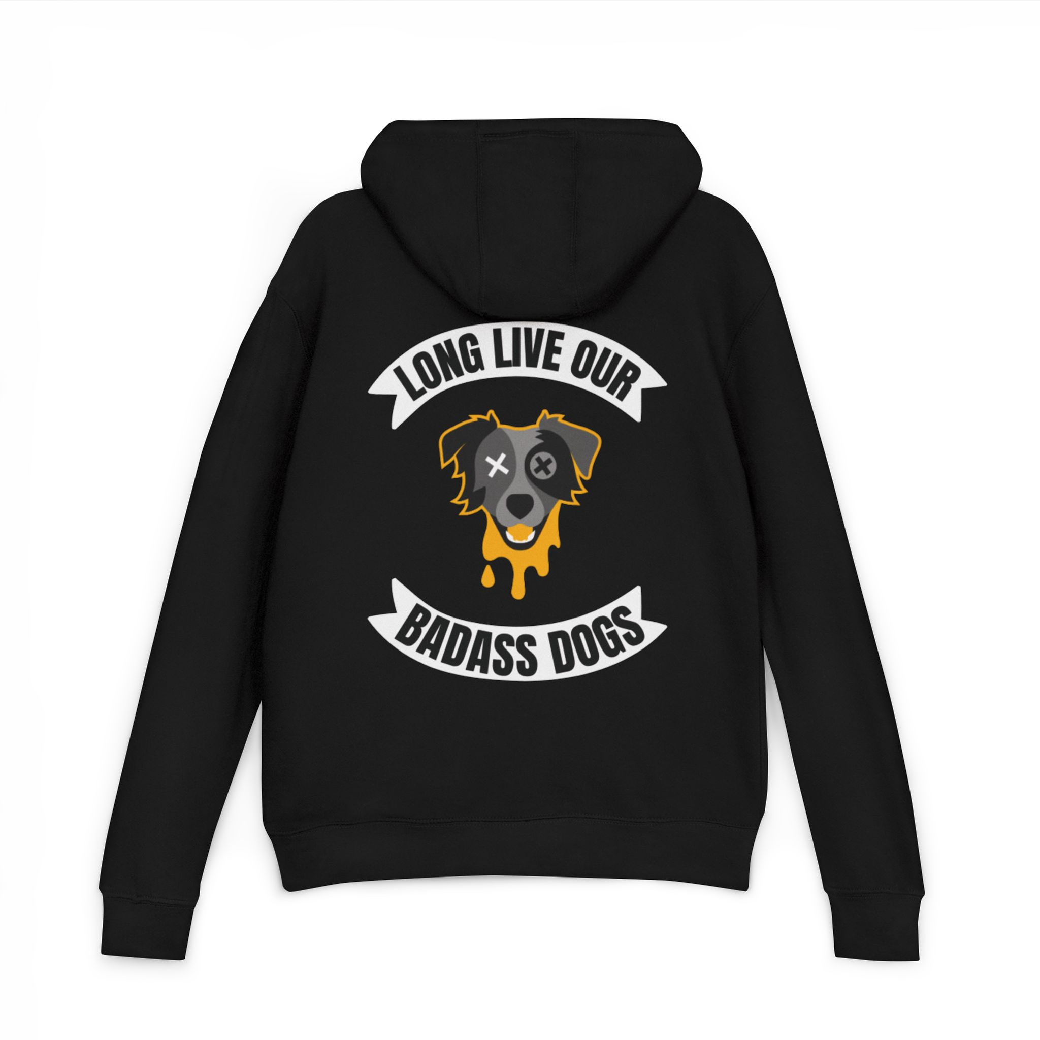 Long Live Our Badass Dogs Club Unisex Hoodie Yellow Mixed Breed