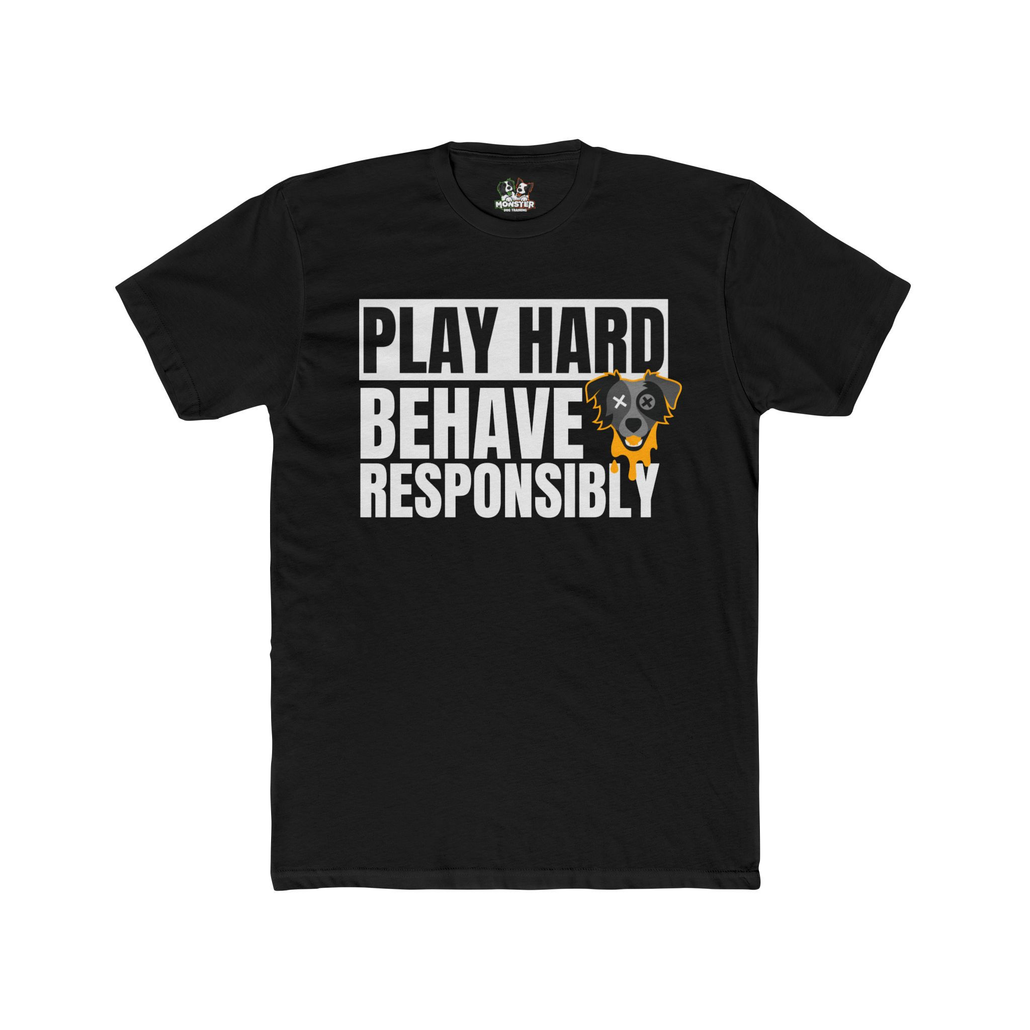 Play Hard, Behave Responsibly Tee Yellow Mixed Breed