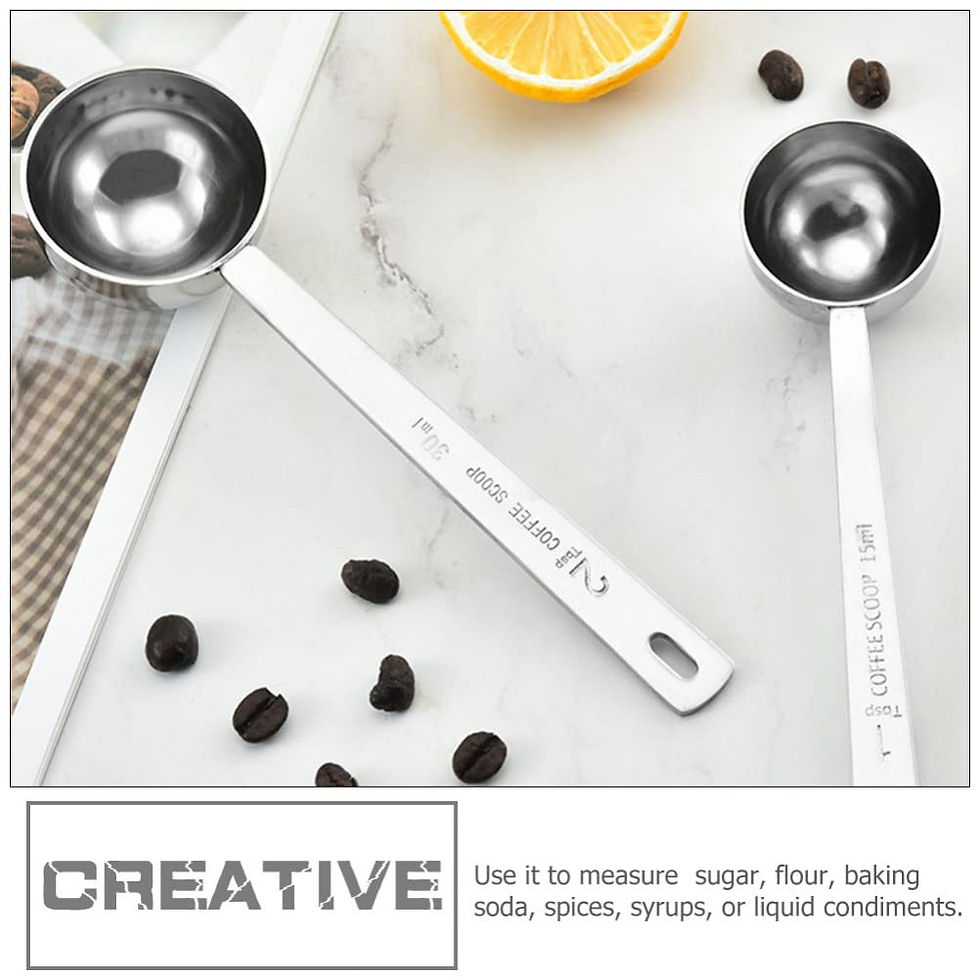 Thumbnail: Seasoning Spoon Metal Stainless Steel Coffee Beans-2PC