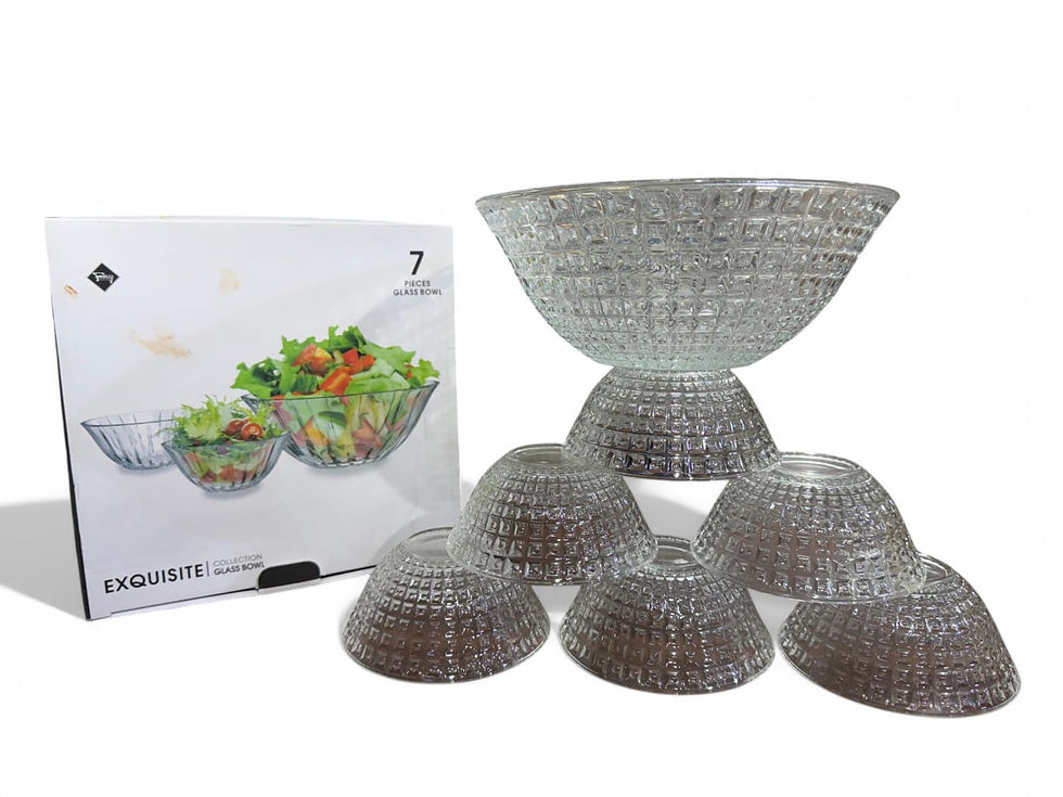 Imported Glass pudding set-pack of 7 pieces