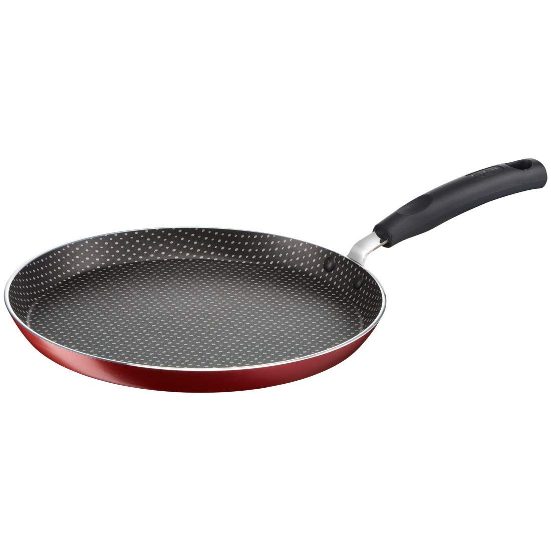 Tefal Simply Chef Aluminium Flat Tawa (30 cm, Red)