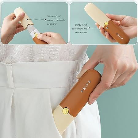 Thumbnail: 2 in 1 Knife with Peeler for Kitchen, Hotel, Camping for Fruit and Vegetable