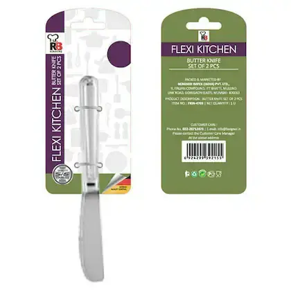 Flexi Kitchen Stainless Steel Butter Knife (2 pcs)
