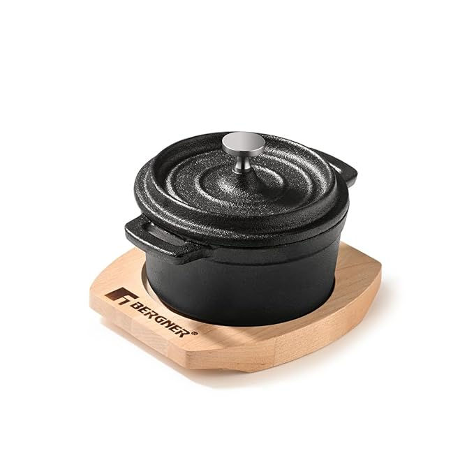 BG-34211-BERGNER Cook & Share 10cm Cast Iron Mini Casserole with Lid