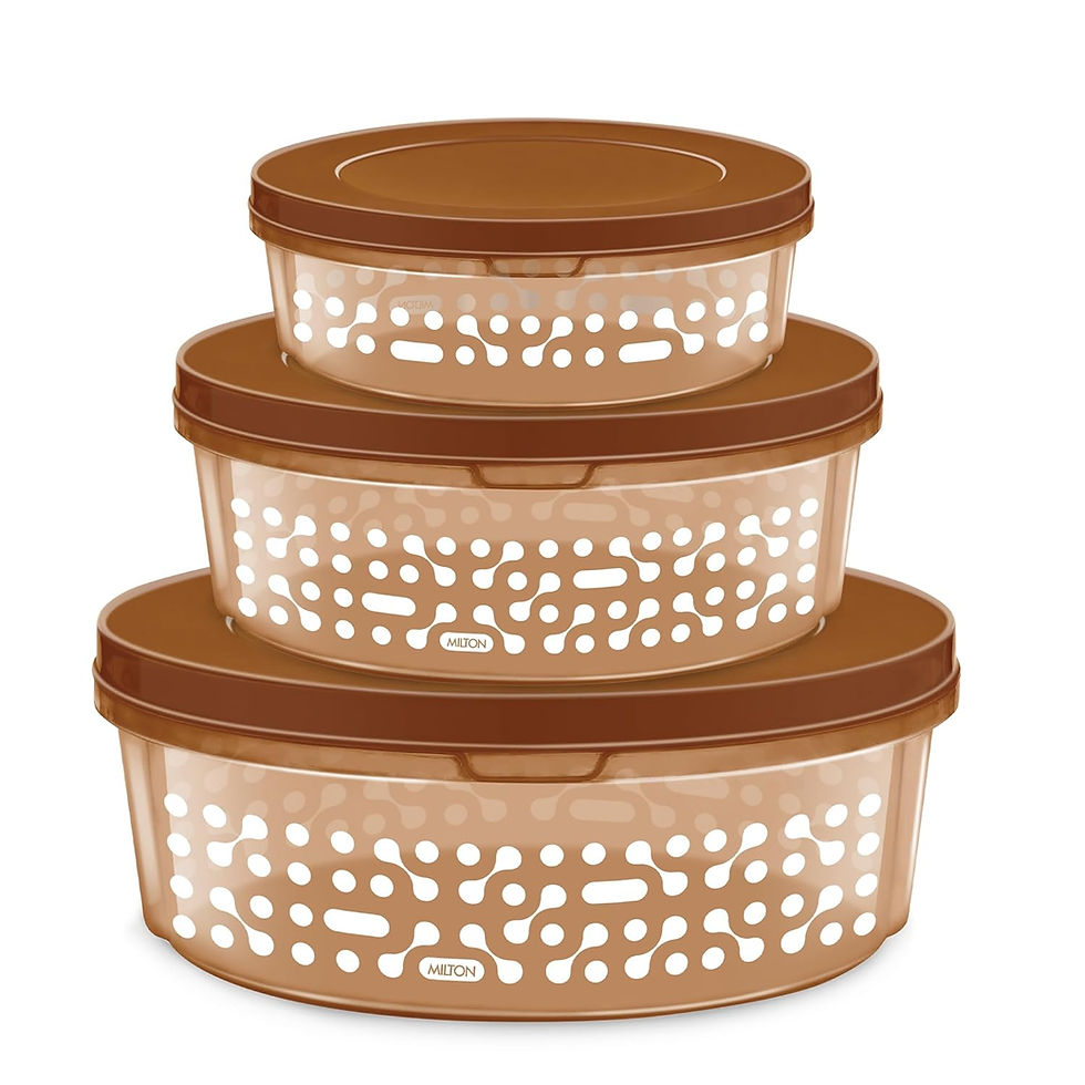 MILTON Keepex Pet Storage Jar Set of 3 (1300 ml 1800ml, 2500 ml),