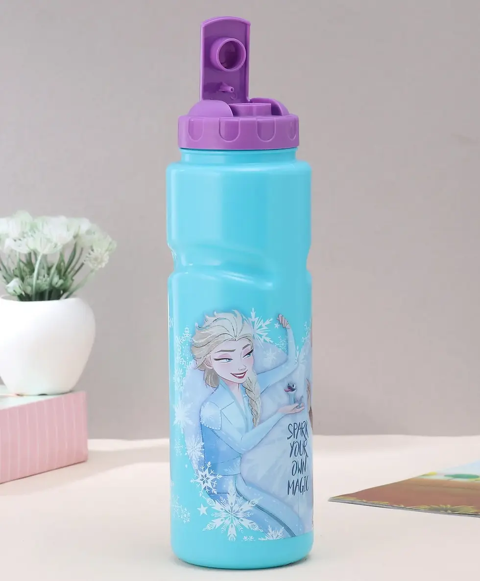 Thumbnail: Disney by Gluman Frozen Summer Spout Water Bottle Sky Blue - 700 ml