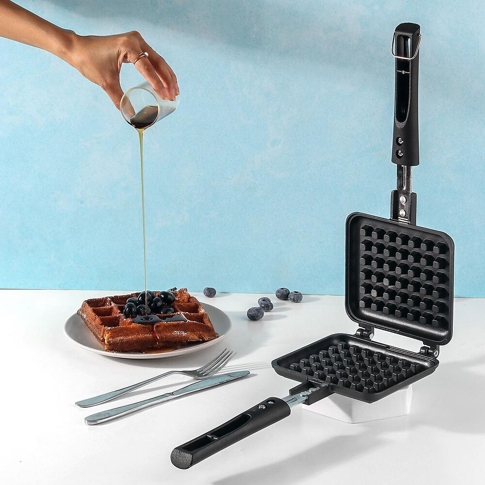 Thumbnail: Vinod Non Stick Waffle Pancake Maker Gas Compatible Super Heavy Thickness