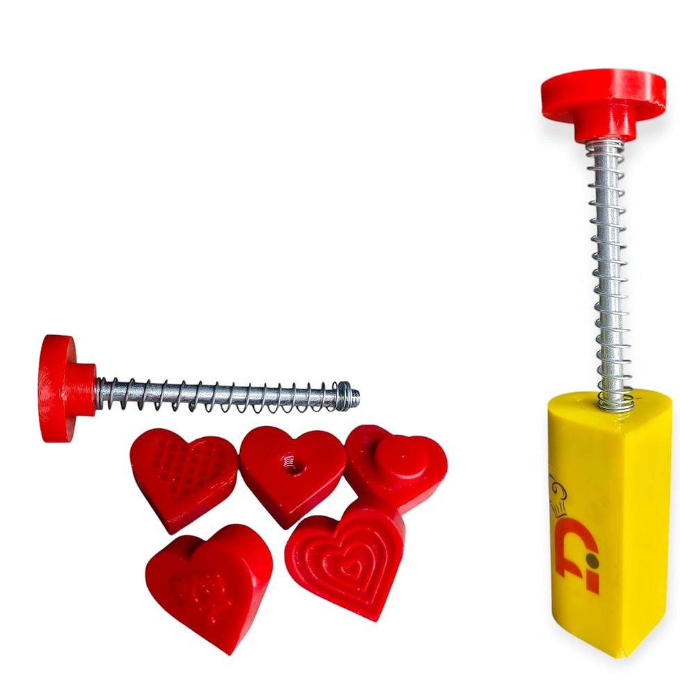 Thumbnail: Love-Themed Sweet Press Tool – 1.5 inch Heart Shape Mawa Peda & Cookie Maker