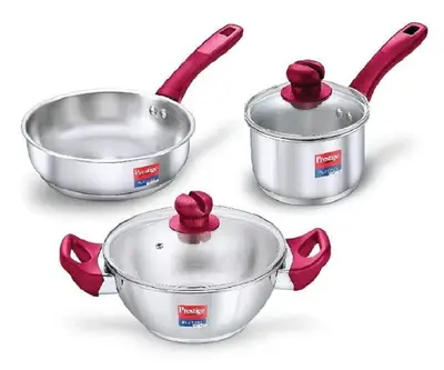 Prestige Platina Popular Stainless Steel 3PCS