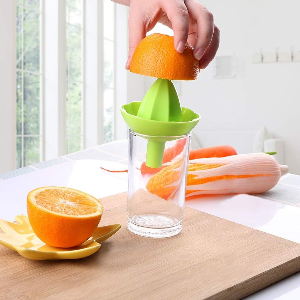 Thumbnail: 2 in 1 Mini Fruit Juice Cup Orange Lemon Juice Squeeze