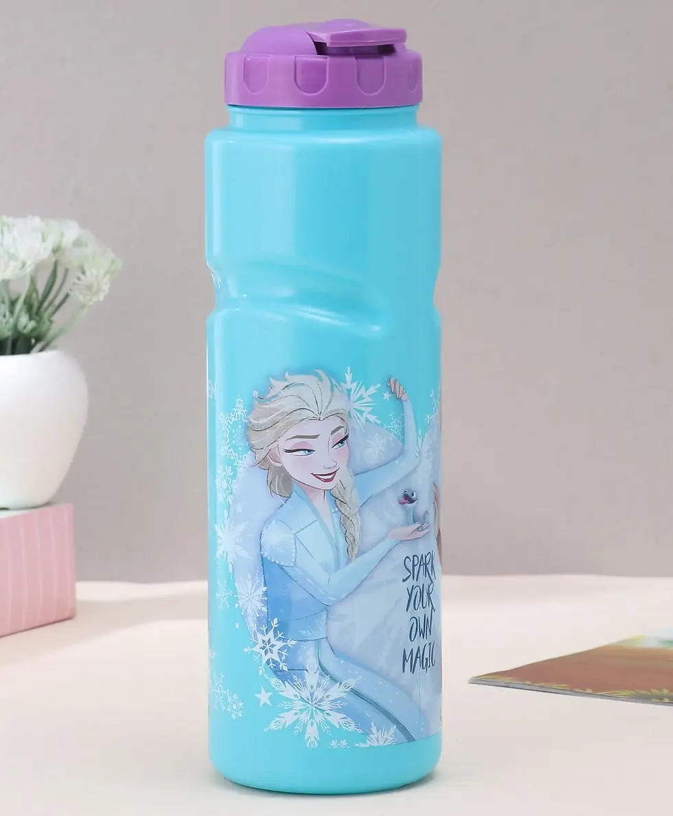 Thumbnail: Disney by Gluman Frozen Summer Spout Water Bottle Sky Blue - 700 ml