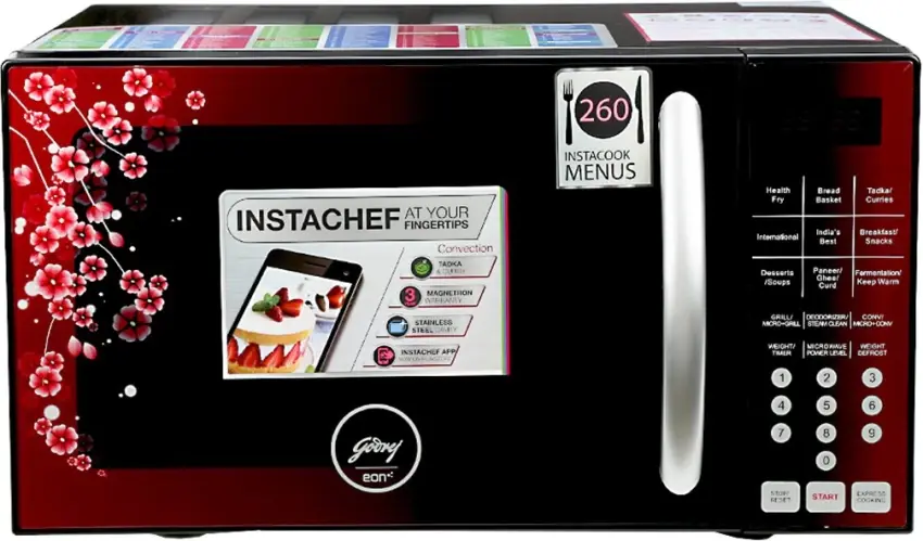 Thumbnail: GME725 CF1PZ-GODERJ CONVECTION ALL IN ONE MICROWAVE OVEN-25LTR(CHERRY BLOSSOM)