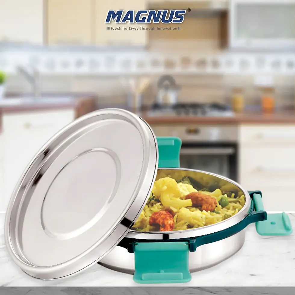 Thumbnail: Magnus Stainless Steel Airtight Leakproof Chocolate Storage Container-200ml