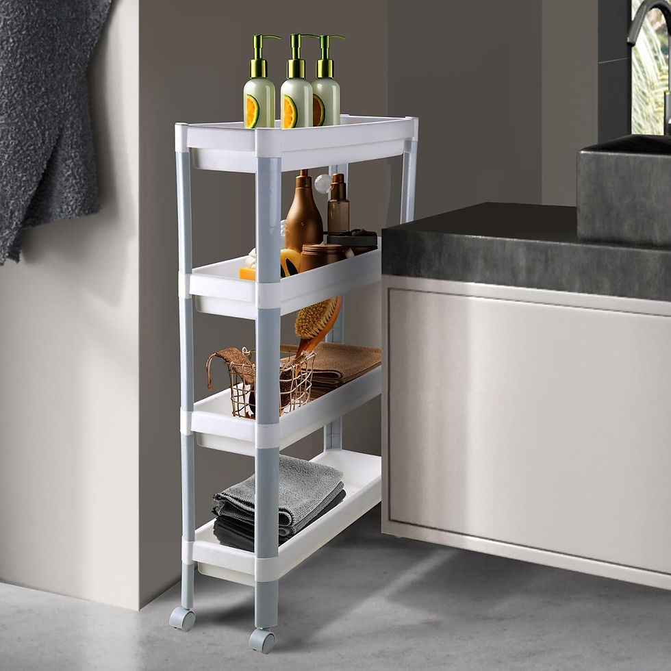 Thumbnail: Nayasa Slim Trolley 4 Layers | Kitchen Organizer Trolley