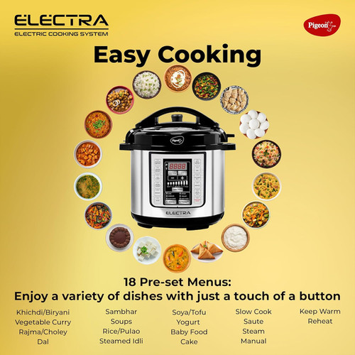 Pigeon By Stovekraft Electra Smart Litre Electric Pressure Cooker