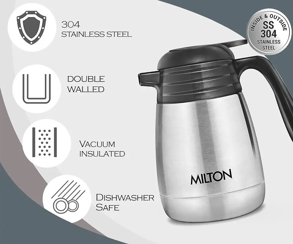 Thumbnail: MILTON Thermosteel Carafe-600ML