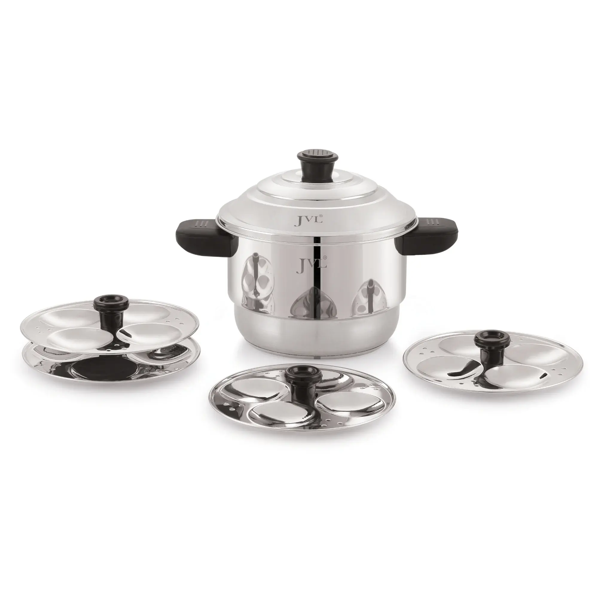 2 in 1 Mini Sambhar Idly Maker with Triply Base(Small Size)