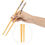 Thumbnail: 5 Pairs Natural Bamboo Reusable Chopsticks for Sushi, Noodles, Fried Rice