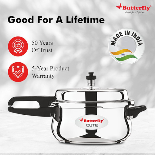 Butterfly Cute Ss Induction Stainless Steel Pressure