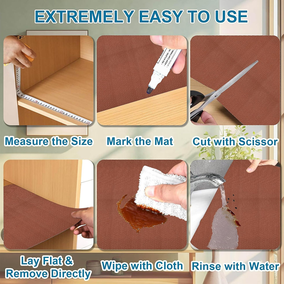 Thumbnail: Anti-Slip Mat Liner, 3 Meter Roll (Brown)