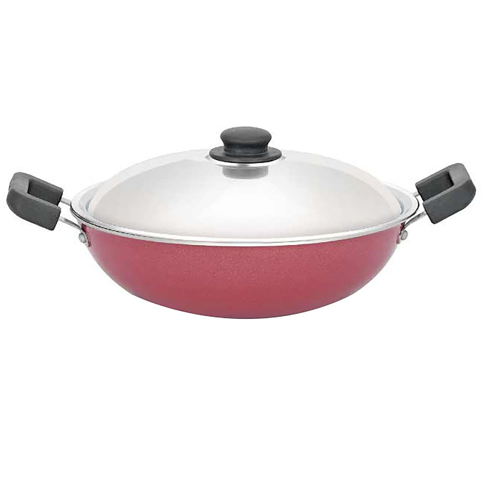 01976-Premier Non Stick 24cm Kadai with SS Lid
