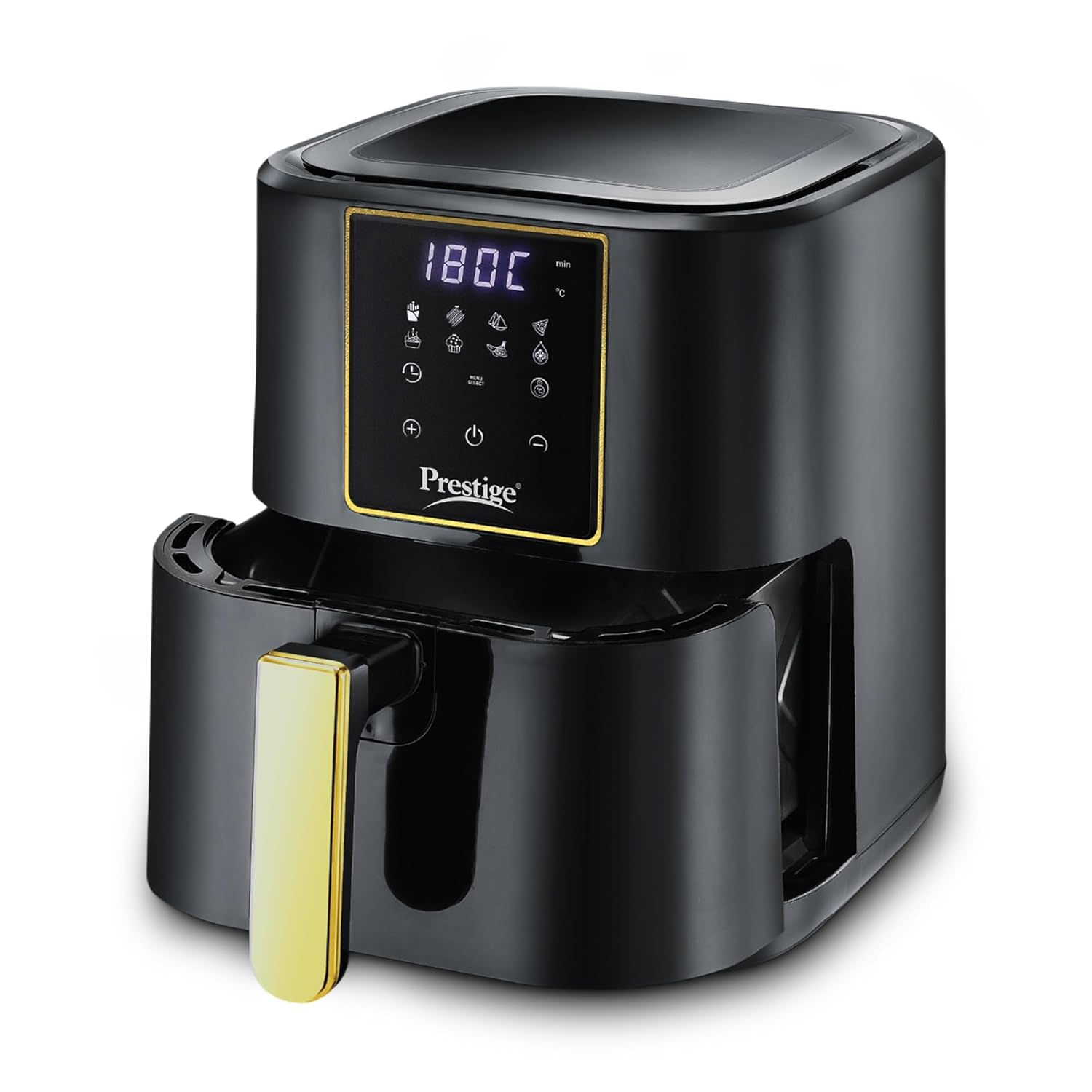 Prestige Nutrifry 4.5L Digital Air Fryer| 80% less Oil Consumption | 8 Preset Me