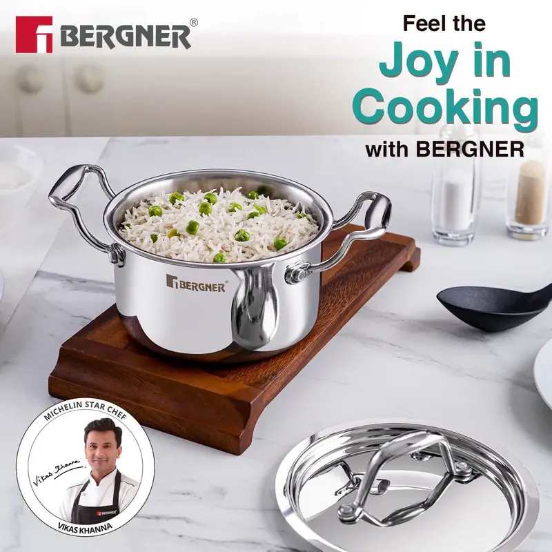 Thumbnail: Argent Junior Chef TriPly Stainless Steel 12cm (800ml) Casserole