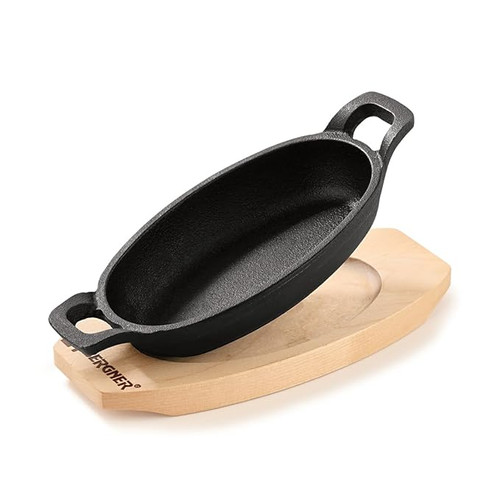 BG-34216-Bergner Cook Share 15 cm Cast Iron Mini Pan Oval