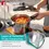Thumbnail: Argent Classic Triply Outer Lid Pressure Cooker - Induction Bottom