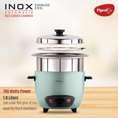 Amazon Pigeon Rice Cooker Litre Pigeon Inox Stainleess Steel