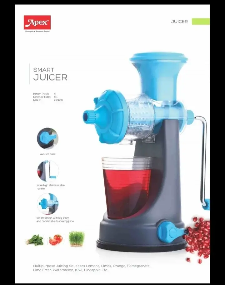 Thumbnail: APEX Fruit & Vegetable Steel Handle Juicer |Vacuum Locking System