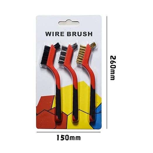 Thumbnail: Wire Brush Set | Metal Brushes for Cleaning Rust | Brass/Stainless Steel