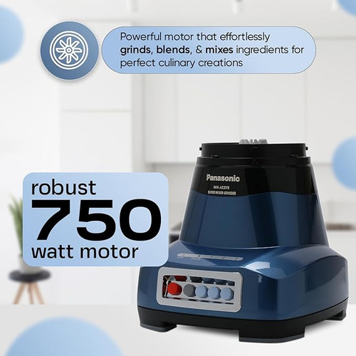 Panasonic MX-AE375 (Blue) Monster 750 Watts Super Mixer Grinder