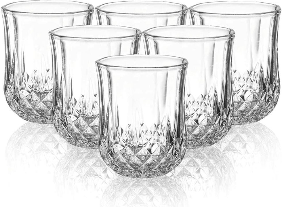 Thumbnail: SUPERMOM Prisma Acrylic Drinkware Glasses, 300 ml Capacity, Set of 6