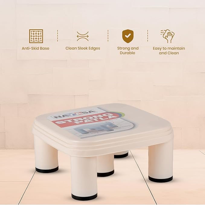 Thumbnail: Nayasa Strong 516 Patla | Plastic Stool for Sittng Light Weight & Stackable