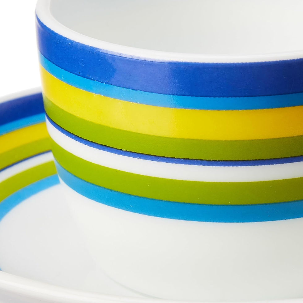 Thumbnail: Larah by BOROSIL Vienna Opalware Cup and Saucer Set of 12 pcs  (140ML)