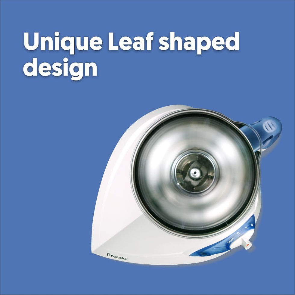 Thumbnail: Preethi Blue Leaf Silver Mixer Grinder for Kitchen|600-Watt Mixer, 3 Jars