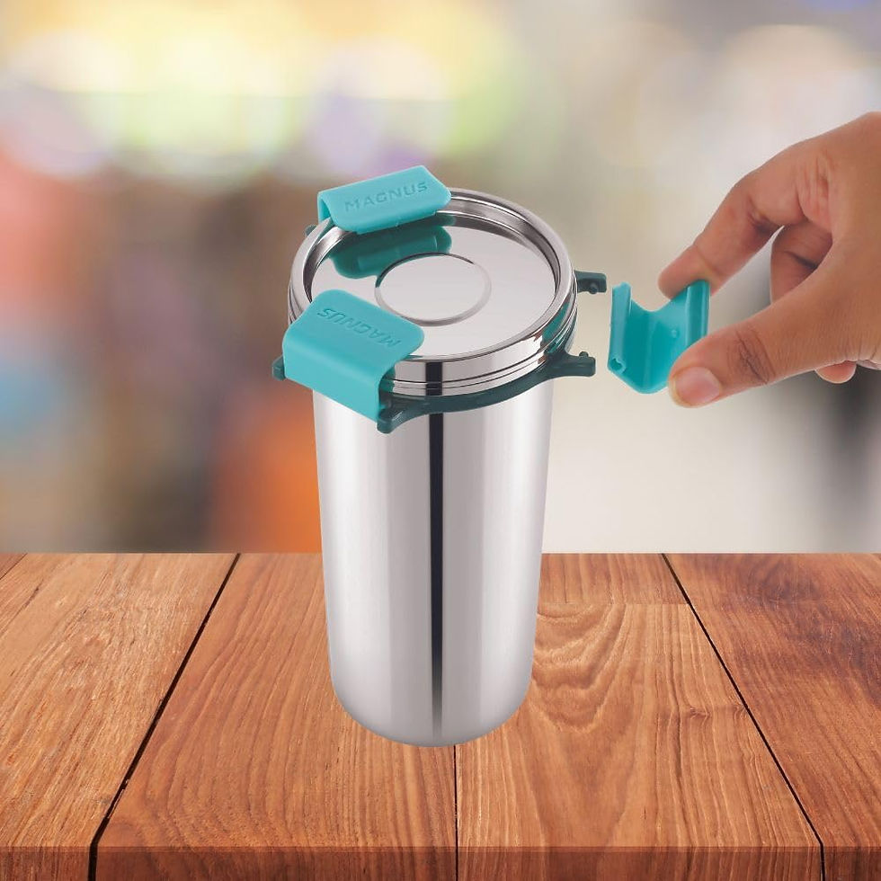 Thumbnail: Magnus Stainless Steel Revlock Glass Glossy (350 ml)