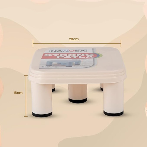 Nayasa Strong 516 Patla Plastic Stool for Sittng Light Weight Stackable